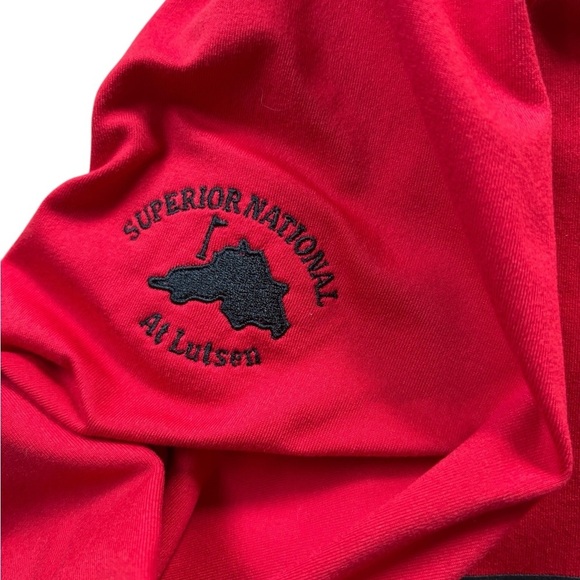 Under Armour Infrared Coldgear 1/2 Zip Pullover Shirt Red L Active Performance - Picture 5 of 5